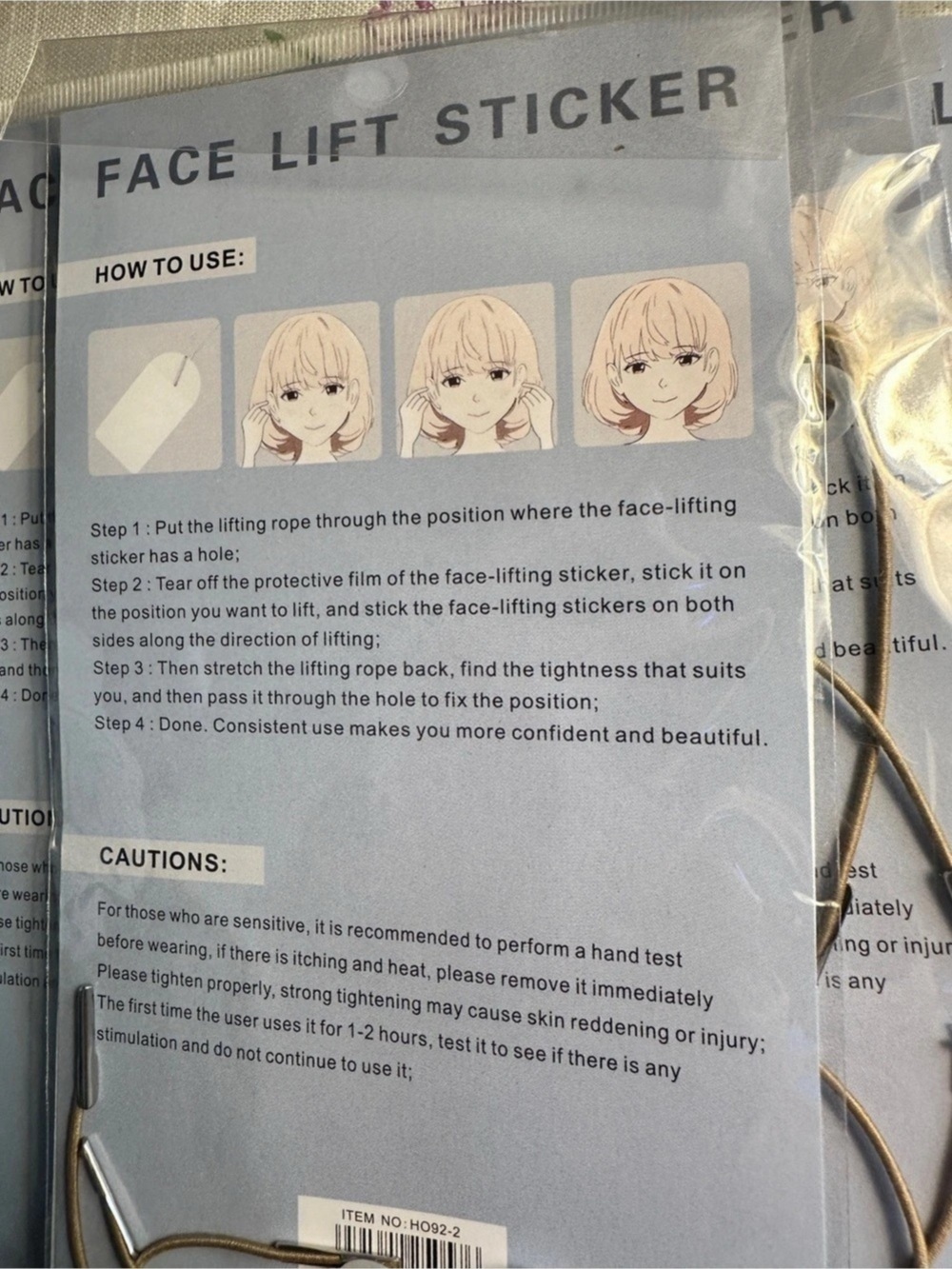 Face Lift Sticker Facial Lifting Sticker Kit Lot - Picture 5 of 8